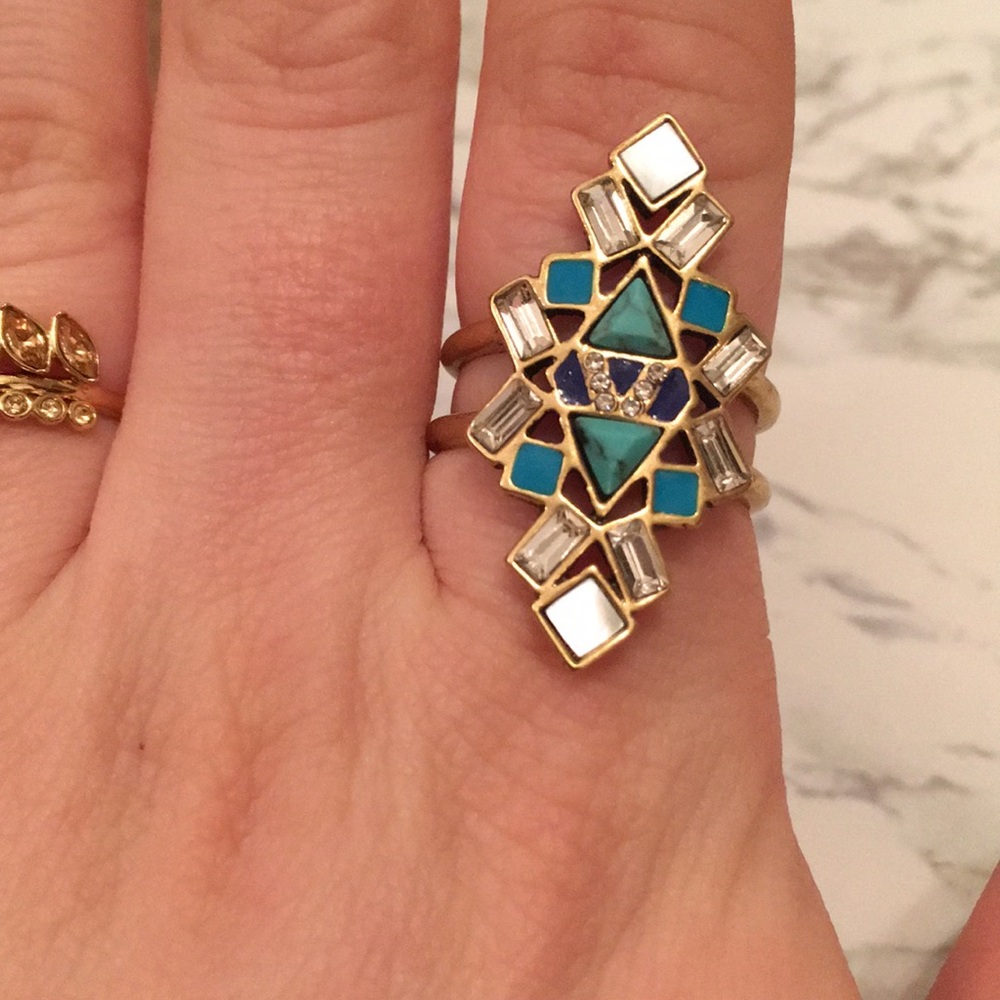 💎 Stella & Dot Stone Tile Ring